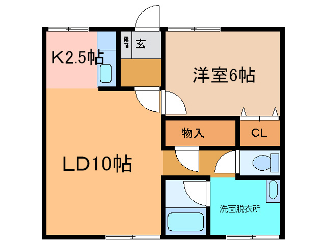オリス帯広の間取り