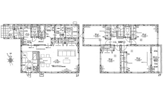 【間取り】 | 廿日市市上平良字郡塚（廿日市市役所前電停）1区画 | 19畳超の広々としたLDKを中心に、全居室に収納を備えた4LDKの間取りです。キッチン横のパントリーや廊下収納、各洋室のクローゼットなど、生活動線に配慮した豊富な収納スペースが日々の暮らしを整えます。