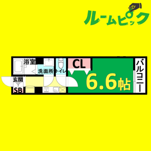 リブリ・Meiwa　名古屋市賃貸　仲介手数料無料の間取り|反転