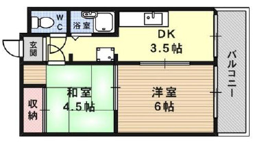 サンハイム泉の間取り