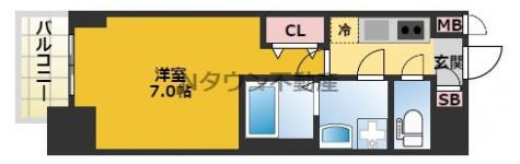 【間取り】 | S-RESIDENCE名駅North | 間取りです