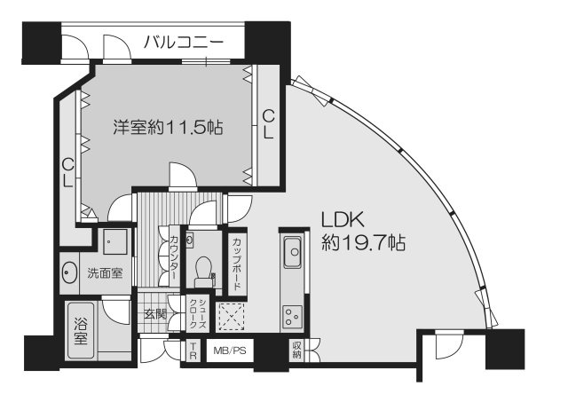 シティタワー大阪の間取り