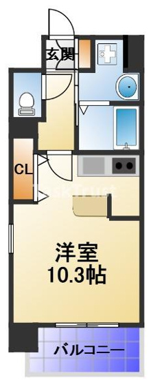 【間取り】 | ブランクレール谷町