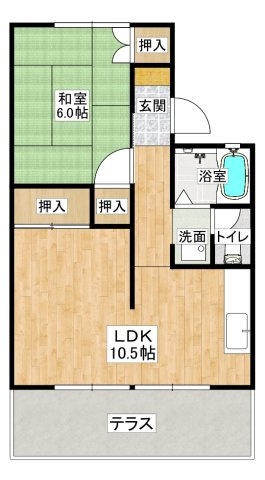 魚住Sハイツ35の間取り|※間取りが現況と異なる場合は現況を優先します※