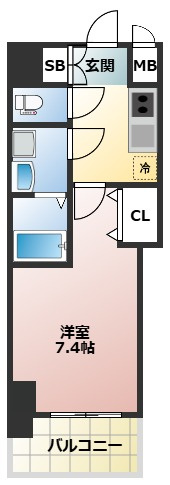 S-RESIDENCE庄内通Northの間取り