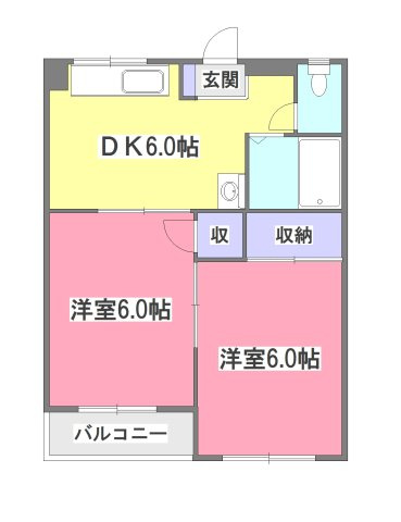コーポ野火止の間取り