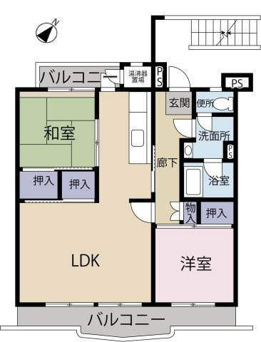 3DKタイプを2LDKタイプにリフォームしている履歴のあるお部屋です！