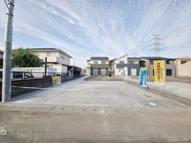 新築戸建・新築建売　伊勢崎市境　境東小・境南中の区画図|【1号棟】カースペース4台確保！