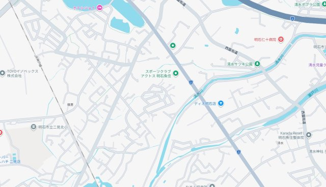 明石市二見町福里　　JR「土山駅」徒歩19分の地図
