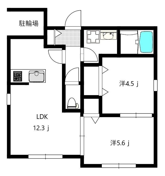 Villa Tasso 桜木町の間取り|間取りです。