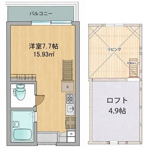 メゾンバディス羽田Ⅱの間取り|間取りです。