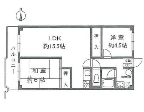シャルマンコーポ第二谷町の間取り