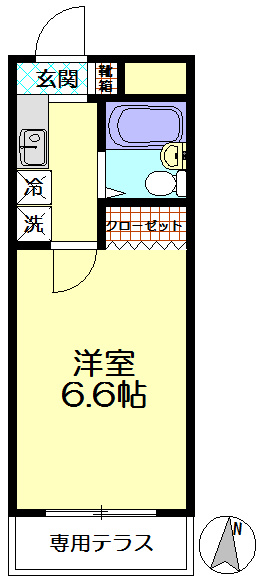 洋室が6.6帖分ございます♪