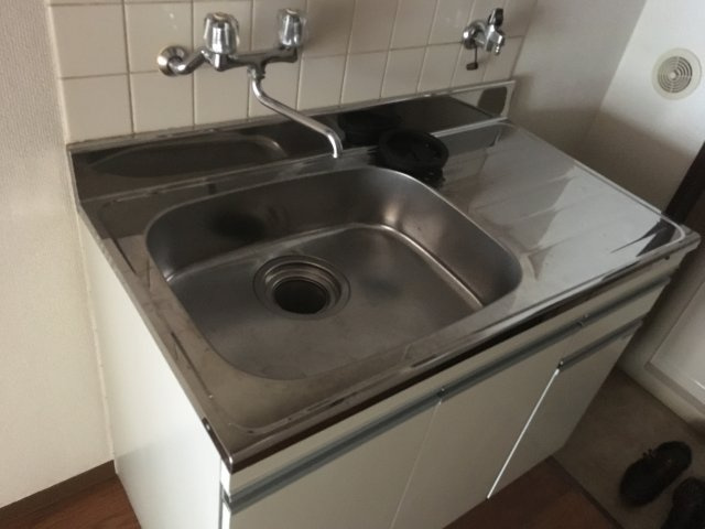 一口ガスコンロ設置可のキッチンです♪