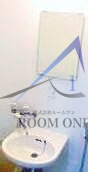 グランシャレー島根Ⅲの洗面所|洗面台です。
