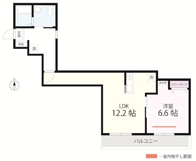 ＱＵＩＥＴ　ＣＲＡＢ　ＨＯＵＳＥ　ｍｉｘ　星川（仮）の間取り