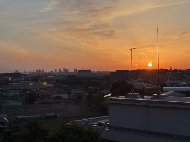 ローリエ朝霞台の展望|日の出