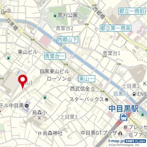 目黒第二コーポの地図