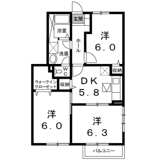 【間取り】 | メゾンレスポワール　Ａ