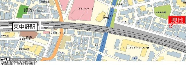 スカイコート新宿第７の地図