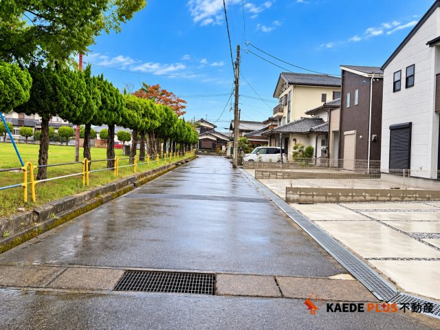 【カエデプラス不動産】彦根市西今町　5期　全3棟の前面道路含む現地写真|現地写真（前面道路）9/27　撮影　