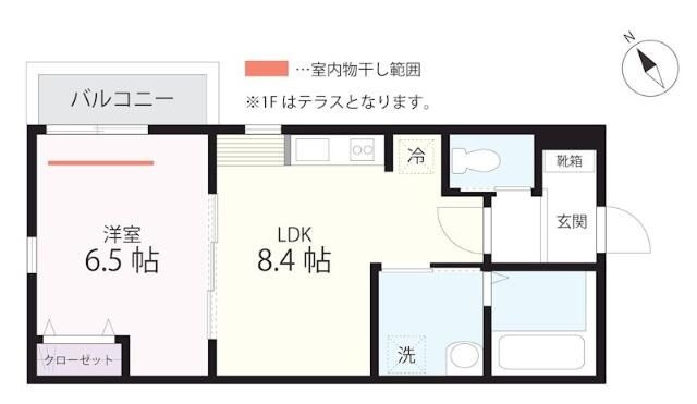 ＱＵＩＥＴ　ＣＲＡＢ　ＨＯＵＳＥ　ＴＯＧＥＴＨＥＲ　上大岡（仮）の間取り
