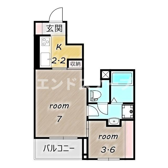 フィオーレ　プリート　Ⅲの間取り|高崎、前橋のお部屋探しはエンドスケープまで！お客様の理想お聞かせ下さい♪