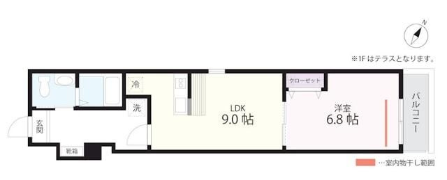 ＱＵＩＥＴ　ＣＲＡＢ　ＨＯＵＳＥ　ＴＯＧＥＴＨＥＲ　金沢八景（仮）の間取り