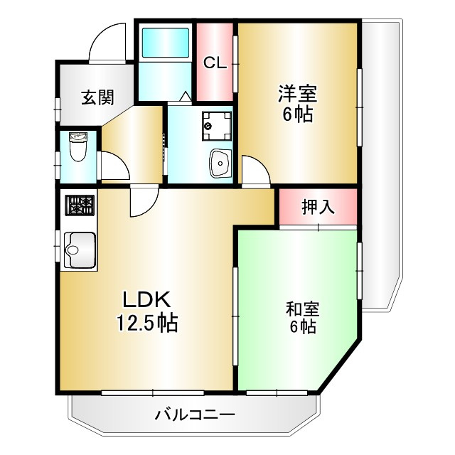 エフケイハイツの間取り|別号数タイプ