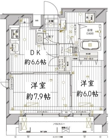 【間取り】 | レガリス高円寺Ⅱ