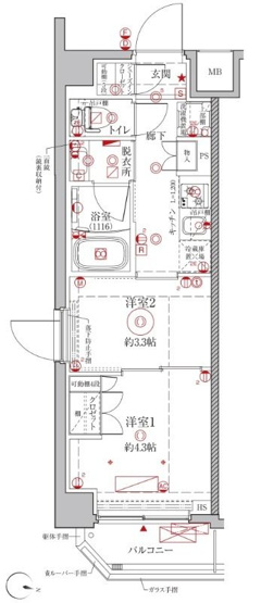 【間取り】 | クレイシアＩＤＺ幡ヶ谷