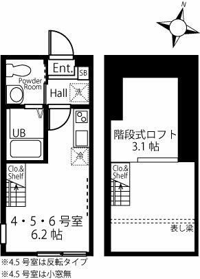 ハーミットクラブハウスクエストサークルの間取り