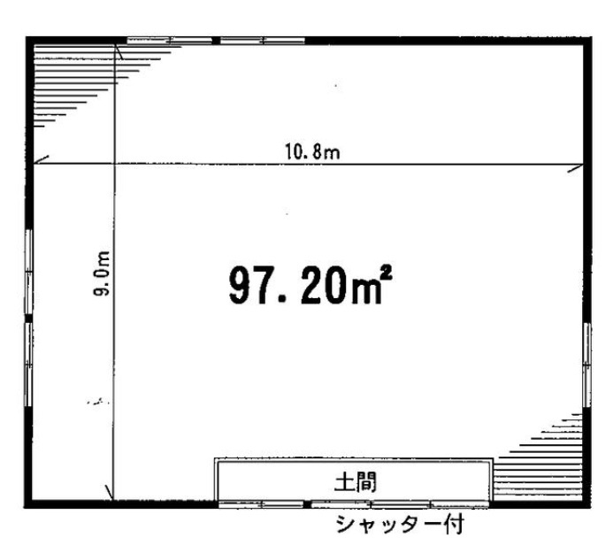 川崎市高津区明津の倉庫の間取り