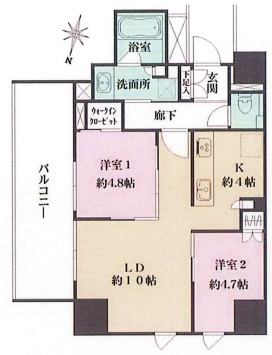 プラウド本郷ヒルトップの間取り