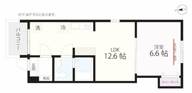 ＱＵＩＥＴ　ＣＲＡＢ　ＨＯＵＳＥ　ＴＯＧＥＴＨＥＲ　金沢八景Ⅱ（仮）の間取り