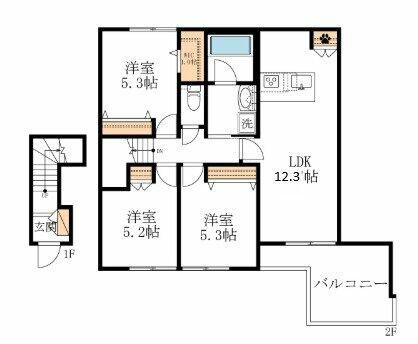 シティハウス深沢の間取り