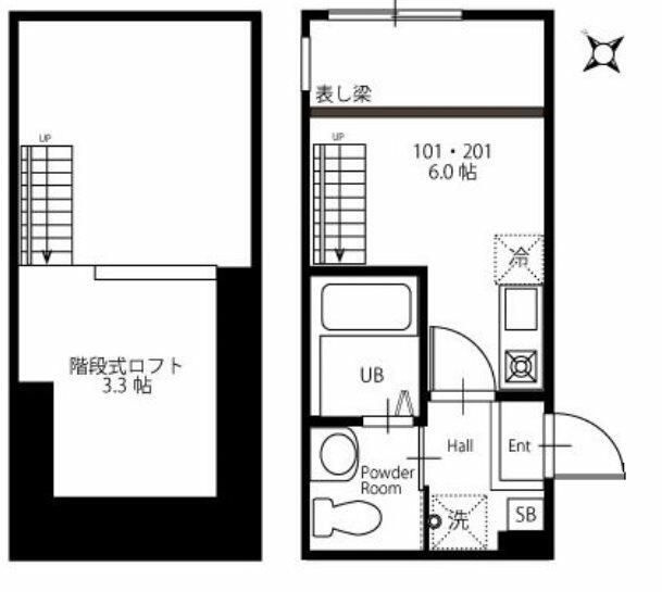 ハーミットクラブハウス横浜久保町の間取り