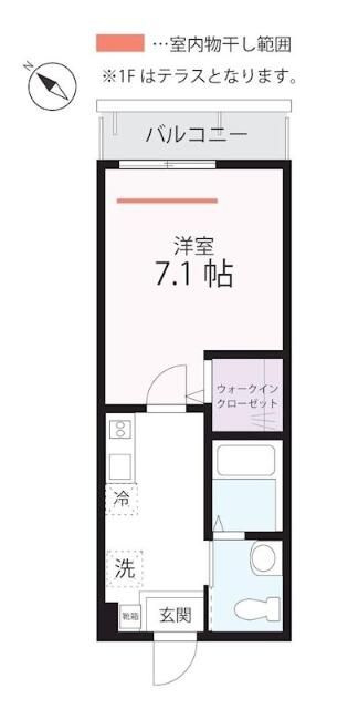 ハーミットクラブハウス　Ｂｅｌｌｅの間取り
