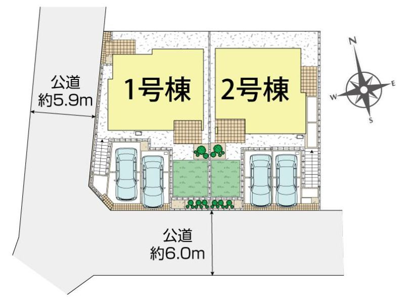 磯子区洋光台1丁目新築戸建て　1号棟の区画図|区画図「磯子区洋光台1丁目新築戸建て」