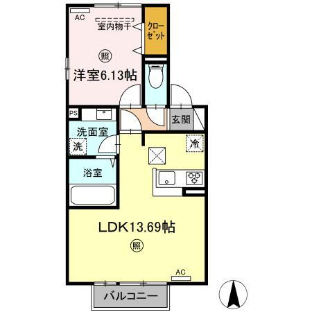 【間取り】 | サザンフォレスト　A棟