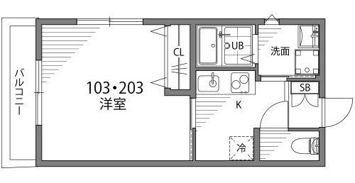 【間取り】 | TIK中野Ⅱ | 間取り図