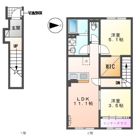仮）リバーヒルズ大多羅の間取り