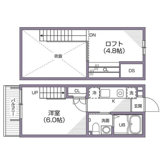 【間取り】 | ESPACE-T桜上水 | 間取り図