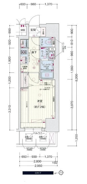 プレサンス久屋大通公園セラフィの間取り