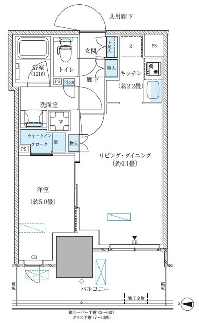 パークアクシス西大島コンフォートスクエアの間取り