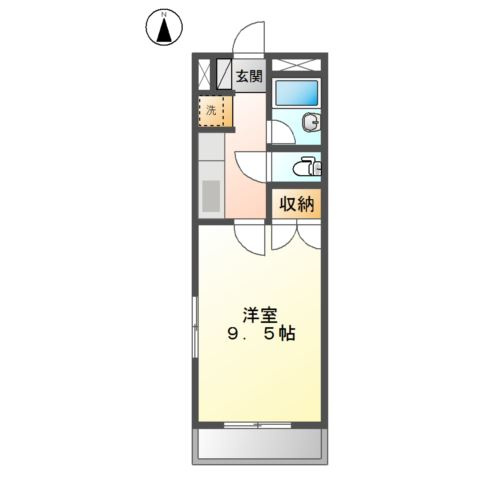 ピアチェーレＴⅡ左京山の間取り