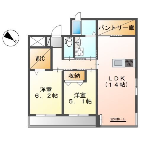 Citras Clair（シトラス　クレール）の間取り