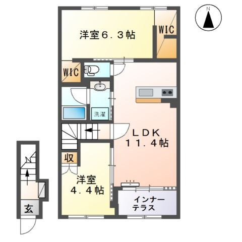 ソレイユ　ルピナスの間取り