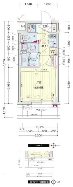 プレサンス松屋町駅前の間取り