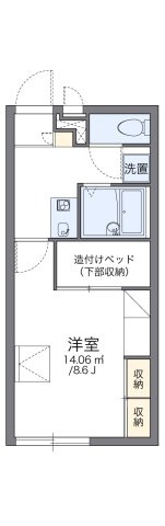 レオパレスアクシスⅡの間取り